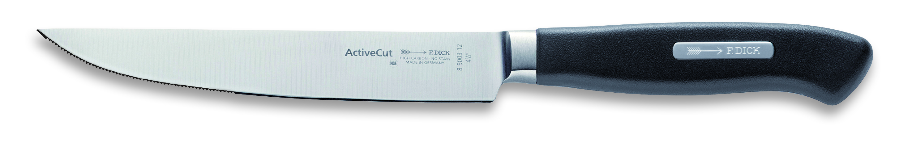 F Dick 4 1/2" Steak Knife, Serrated Edge, Forged, Active Cut |  F Dick 8900312